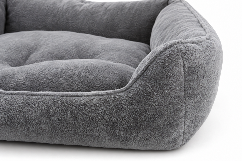 Orthopedic Memory Foam Pet Bed - fabric and foam detail