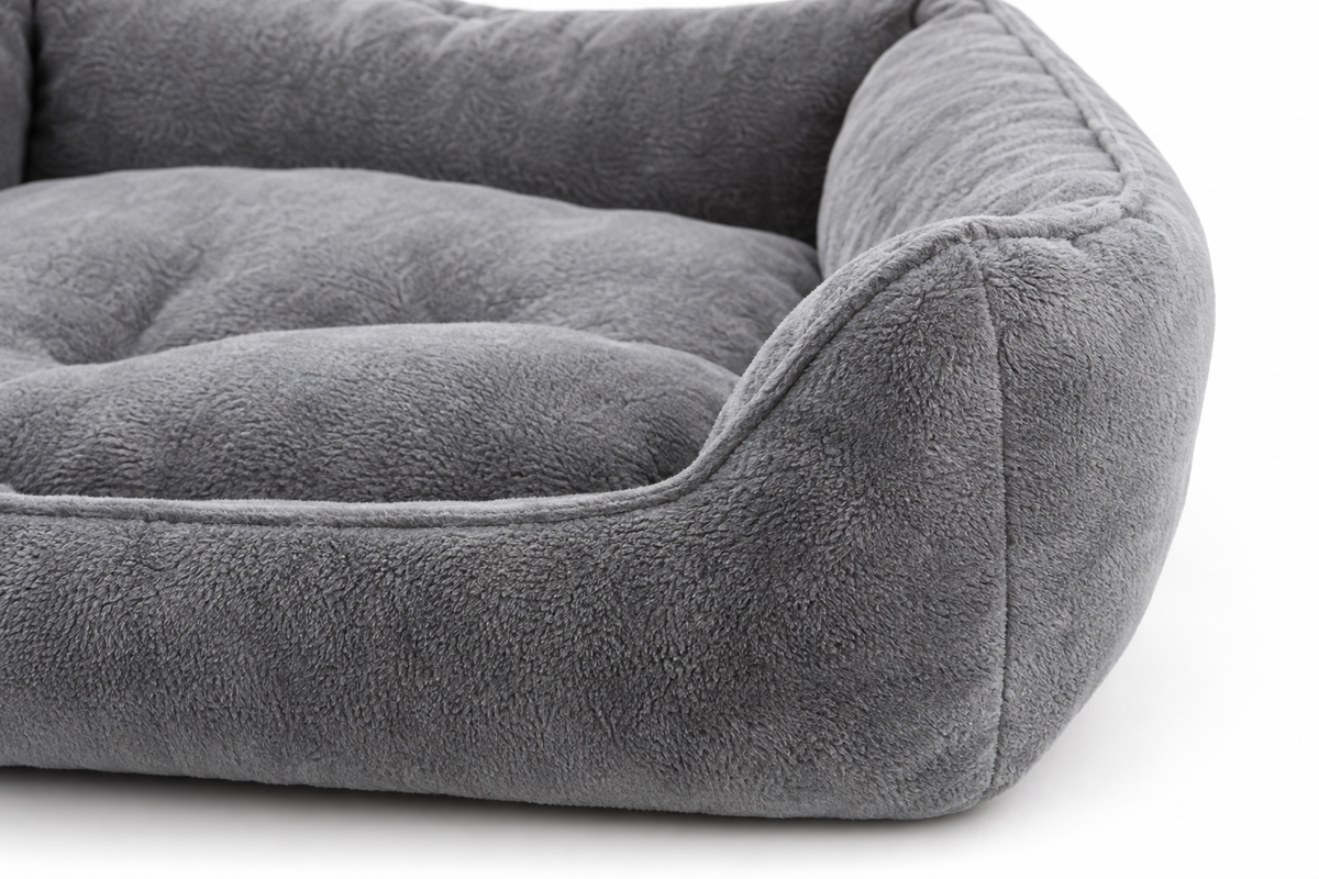 Orthopedic Memory Foam Pet Bed - fabric and foam detail