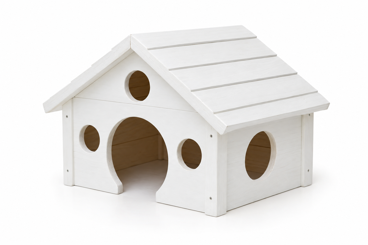 Small Pet Hideout House - White